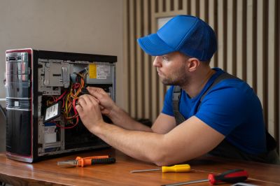 IT Technician Performing Installation